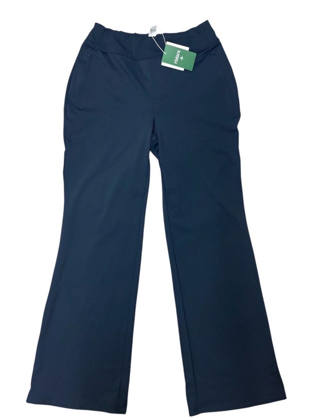 NWT Halara Flex High Waisted Pocket Work Flare Pants Navy M Regular